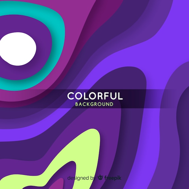 Colorful abstract background with flat design