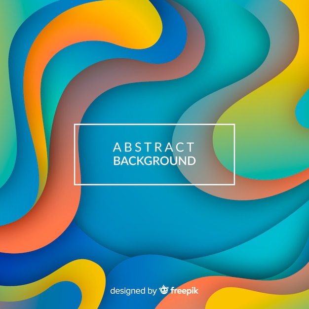 Colorful abstract background with flat design