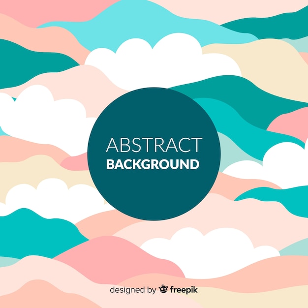 Free vector colorful abstract background with flat design