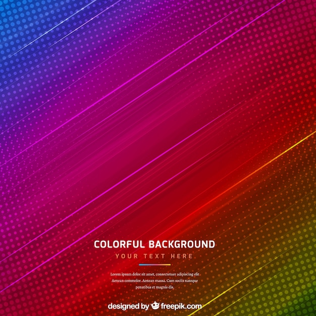 Colorful abstract background with lines