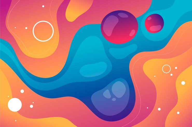 無料Vector 図形とカラフルな抽象的な背景