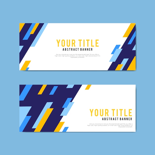 Colorful and Abstract Banner Design Templates – Free Vector Download