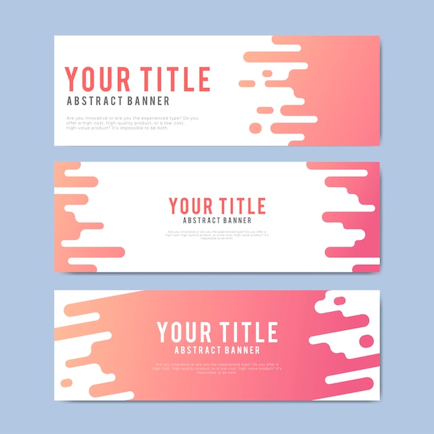 Colorful and Abstract Banner Design Templates – Free Vector Download