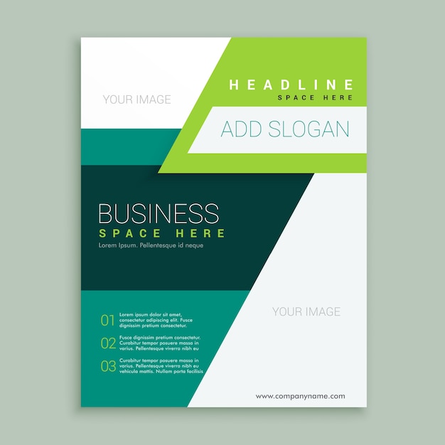 Vettore gratuito volantino design brochure in formato a4 per il tuo business