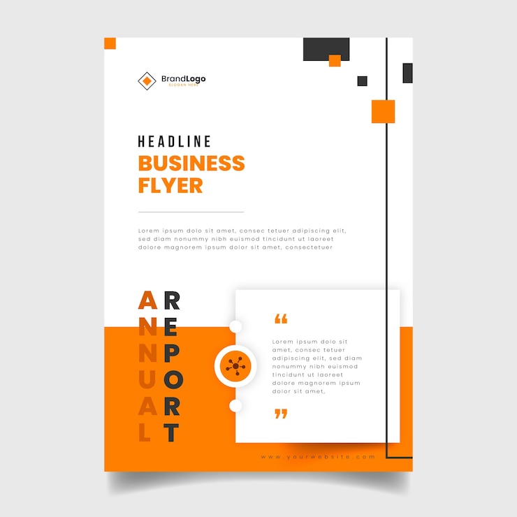 Free Vector colorful abstract business flyer template