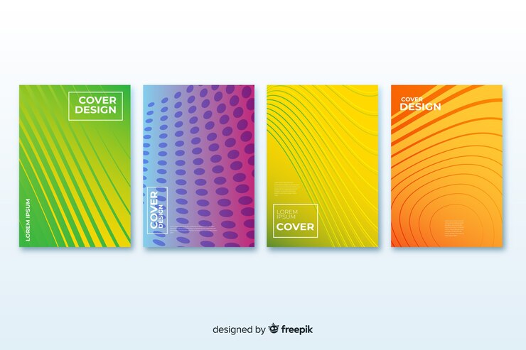 Free Vector colorful abstract cover collection