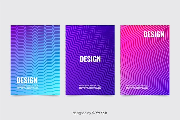 Colorful abstract cover collection