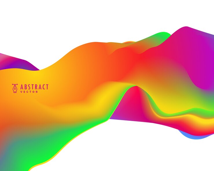 Free Vector colorful abstract curly background