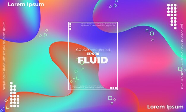 colorful abstract fluid background