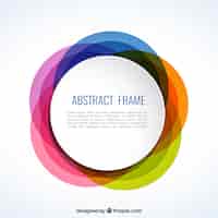Free vector colorful abstract frame