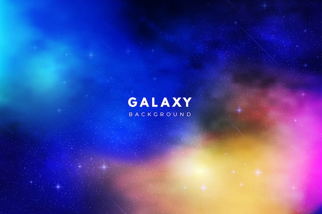 Colorful abstract galaxy background 