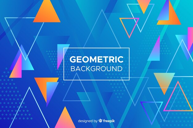 Colorful abstract geometric shapes background