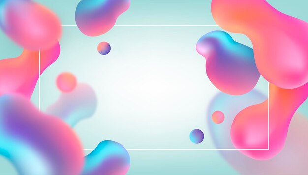 Colorful abstract liquid effect background