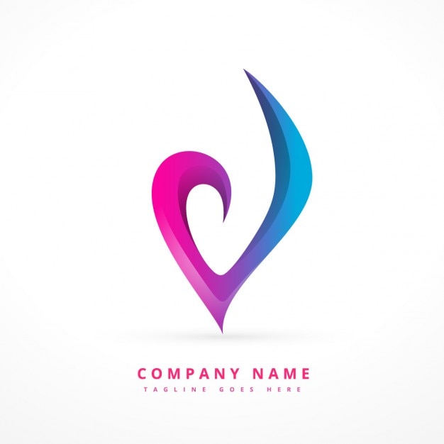 Free vector colorful abstract logo template