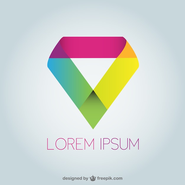 Free vector colorful abstract logo