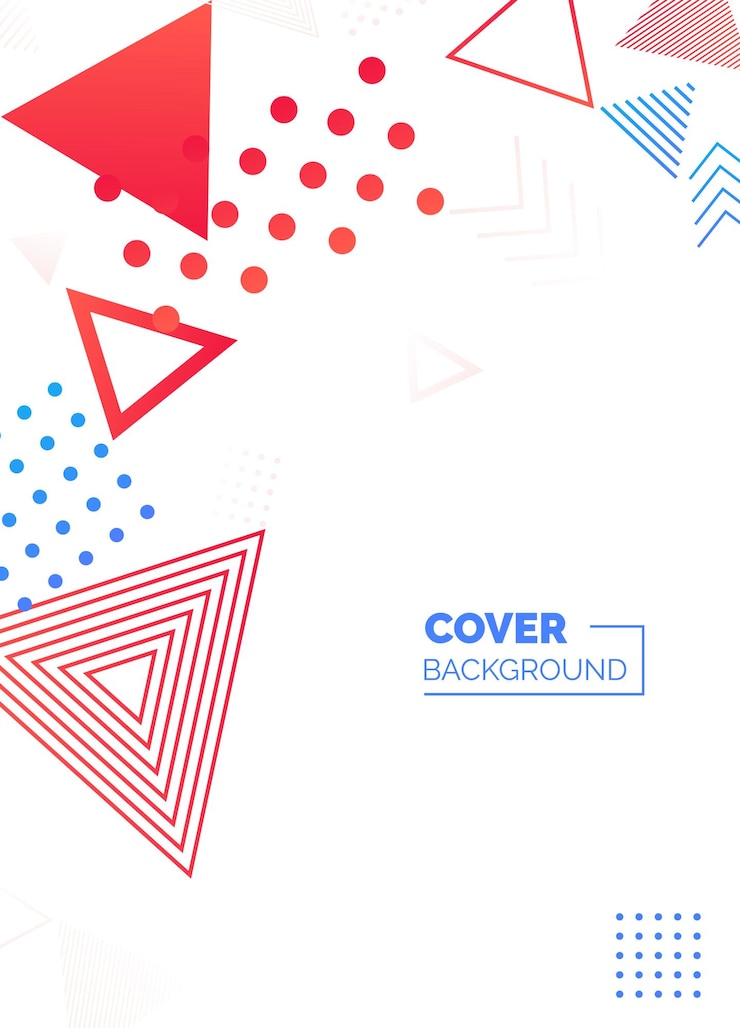 Free Vector colorful abstract minimalistic style poster memphis geometric background cover template creative pattern vectors