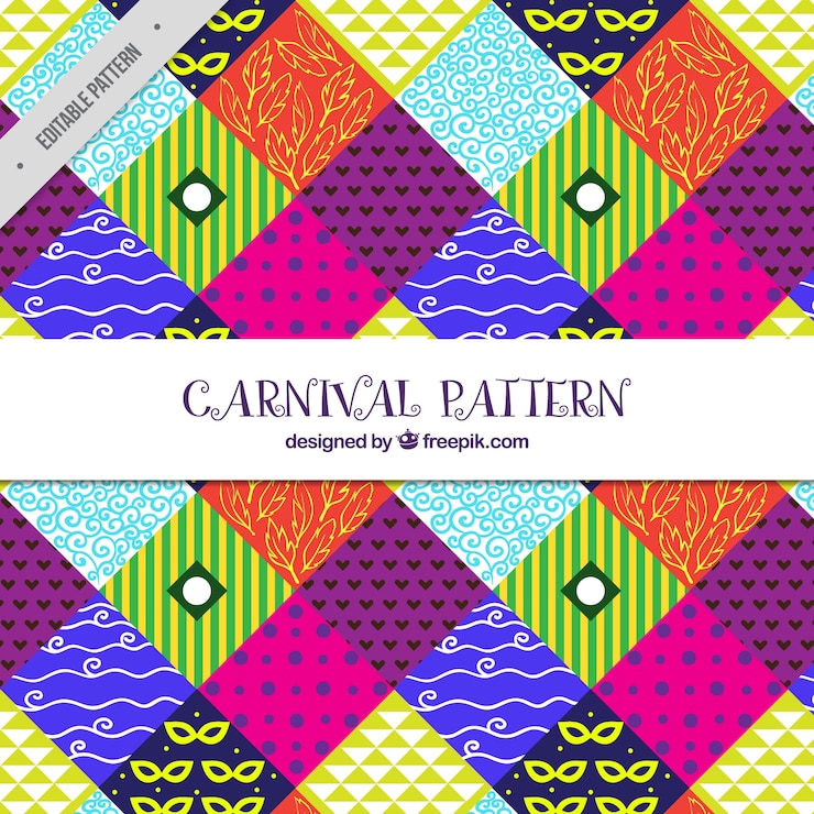 मुफ़्त वेक्टर colorful abstract pattern of carnival