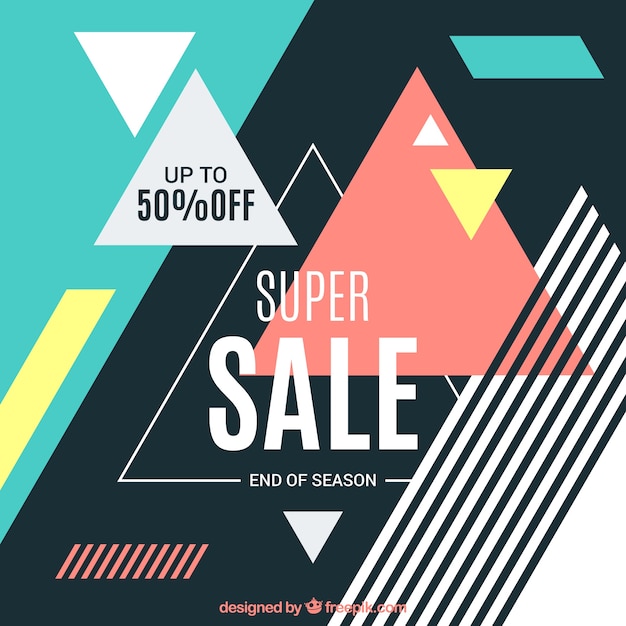 Colorful abstract sale background