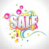 Free vector colorful abstract sale design