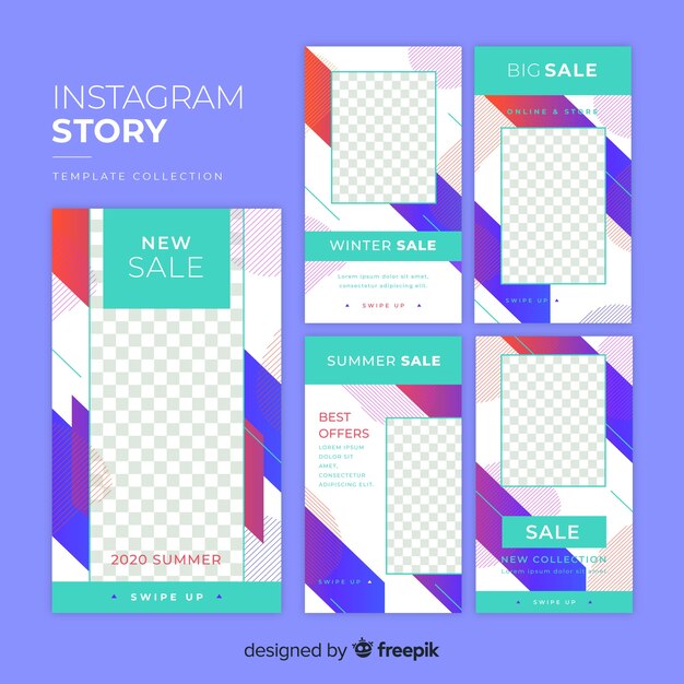 カラフルな抽象的な販売instagramの物語