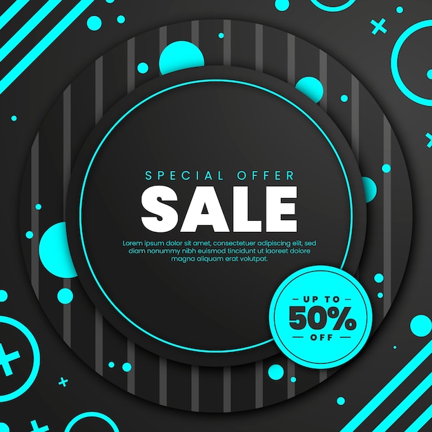 Colorful abstract sales promotion