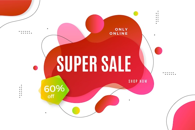 Colorful abstract sales promotion