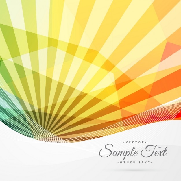 Free vector colorful abstract sunburst background