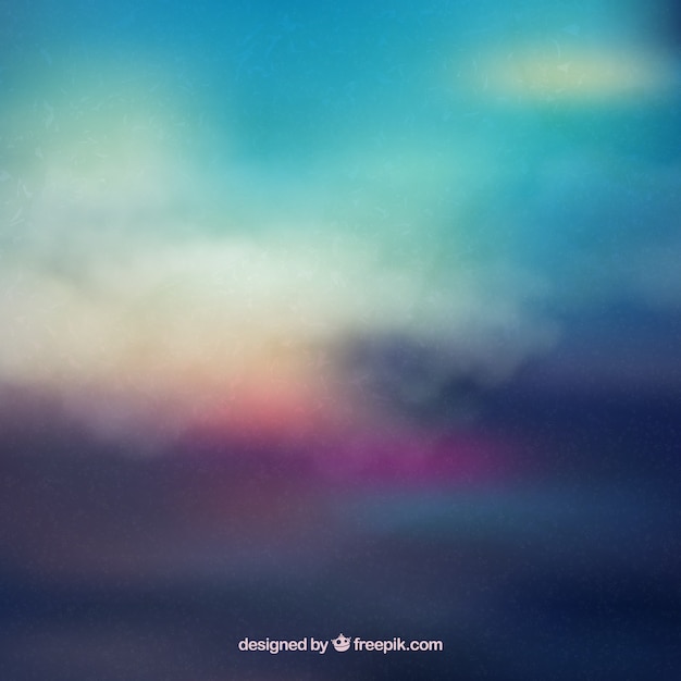 Free vector colorful abstract sunset background