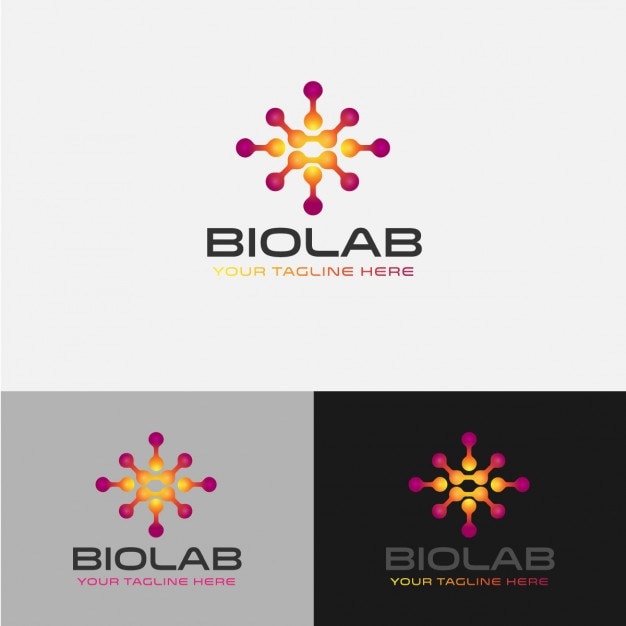 Free vector colorful abstract tech logo