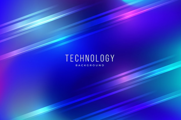 Free vector colorful abstract technology background with light effects