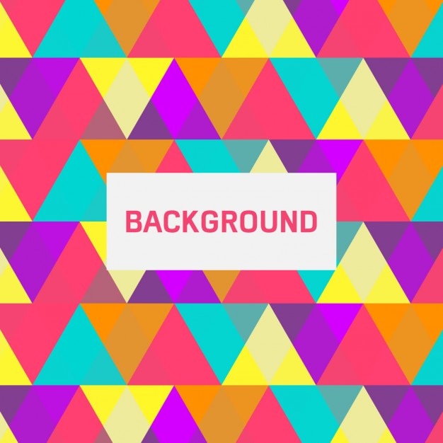 Free vector colorful abstract triangle background