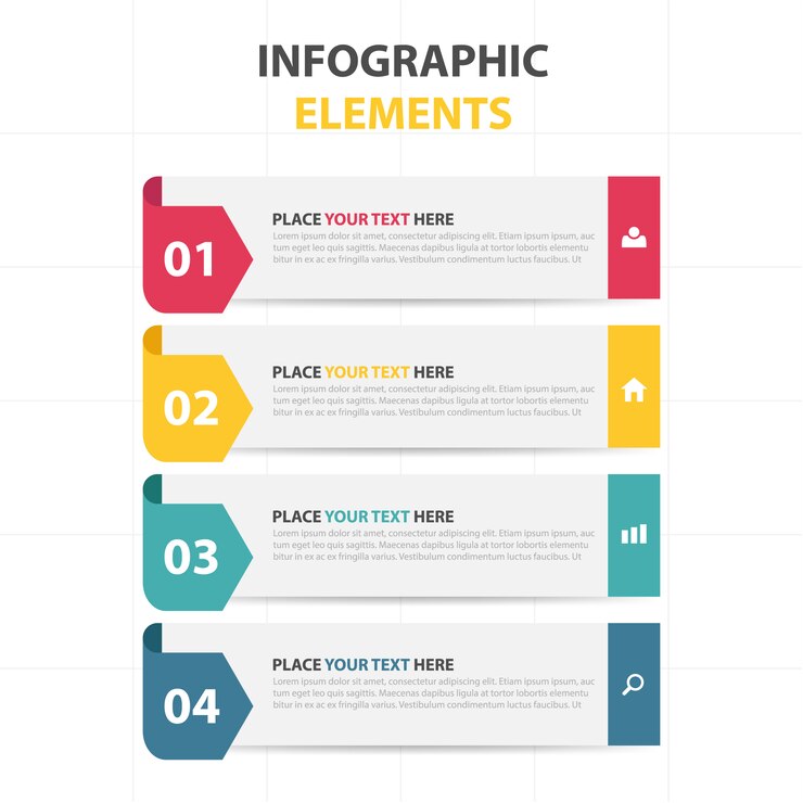Colorful abstract triangle business infographic template 