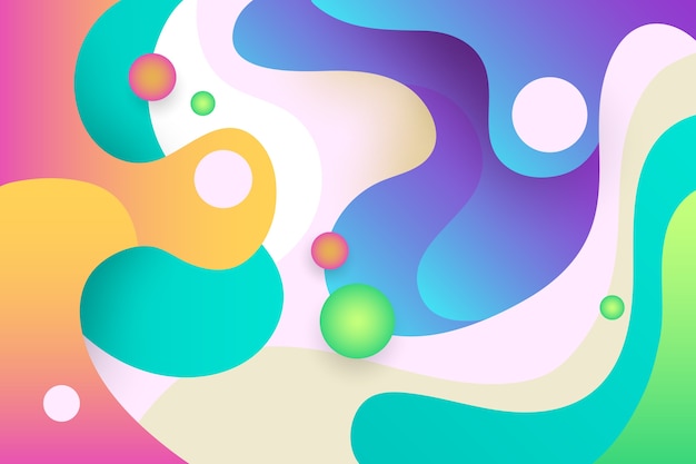 Free vector colorful abstract wallpaper concept