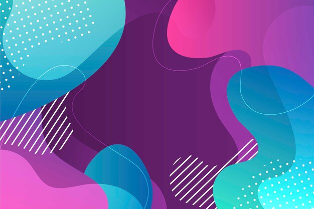 Free vector colorful abstract wallpaper concept