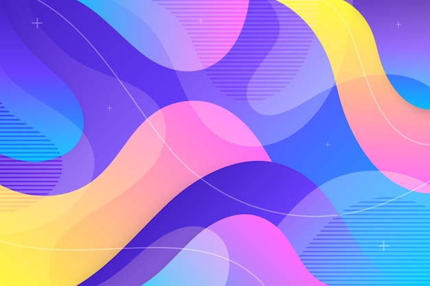 Free vector colorful abstract wallpaper design