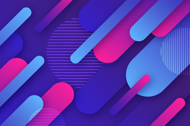 Free vector colorful abstract wallpaper design