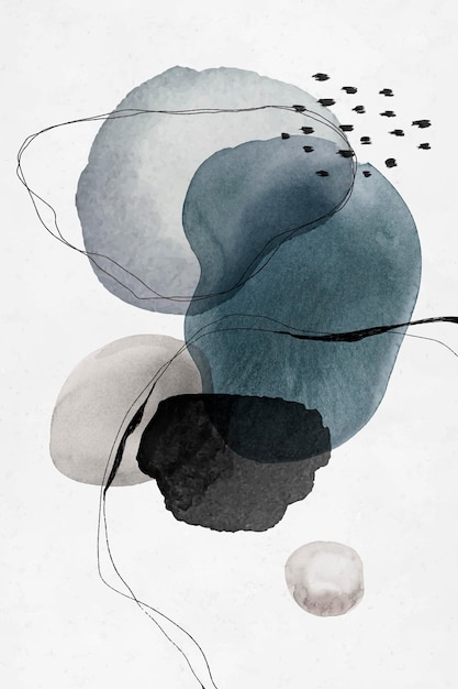 Colorful abstract watercolor circles design