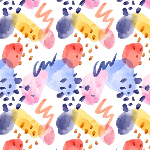 Colorful abstract watercolor pattern