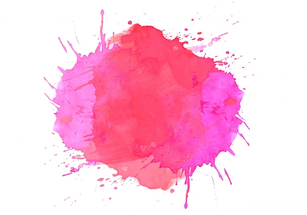 Free vector colorful abstract watercolor stain