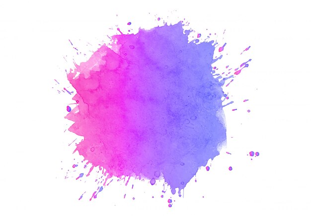 Colorful abstract watercolor stain