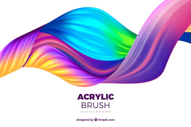 Colorful abstract waves background