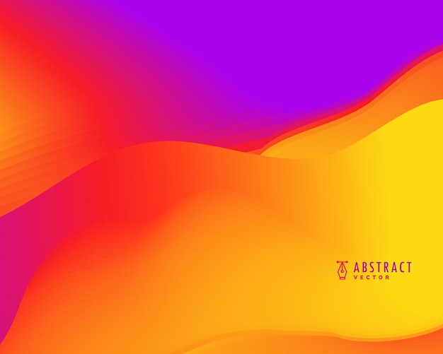 Colorful abstract wavy background