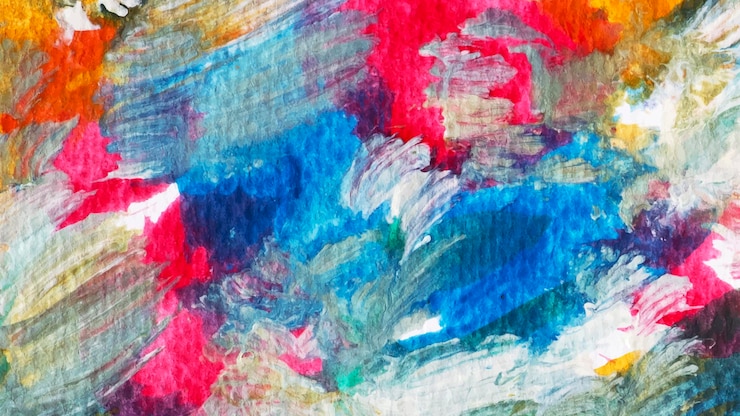 Free Vector colorful acrylic brush stroke background vector