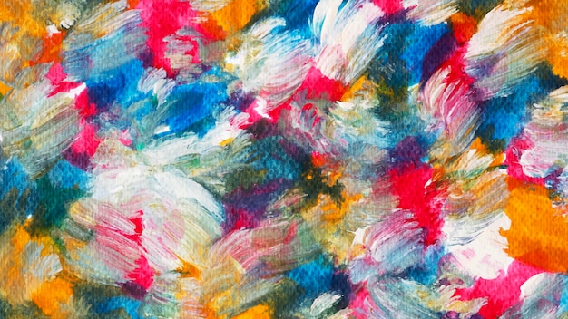 Colorful acrylic brush stroke background