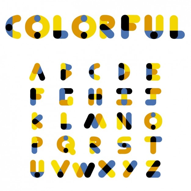 다채로운 알파벳 글꼴
