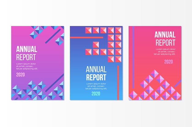 Colorful annual report template