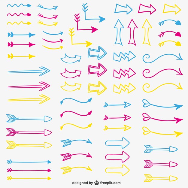 Colorful arrows pack