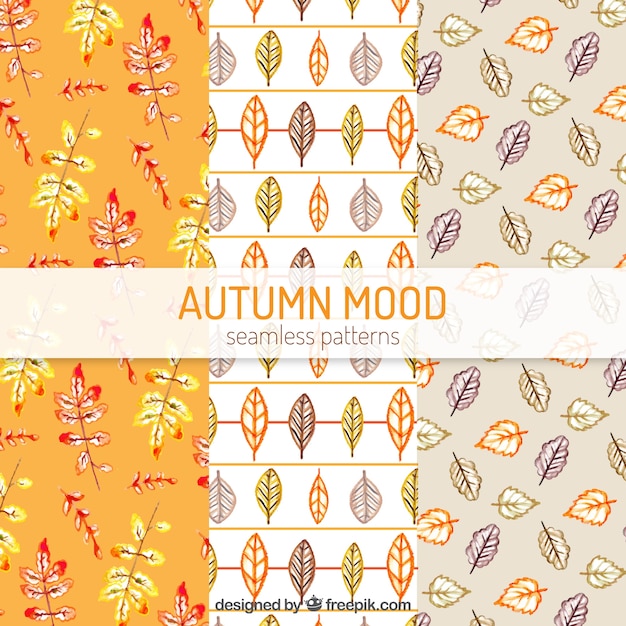 モダンスタイルのカラフルな秋のパターン