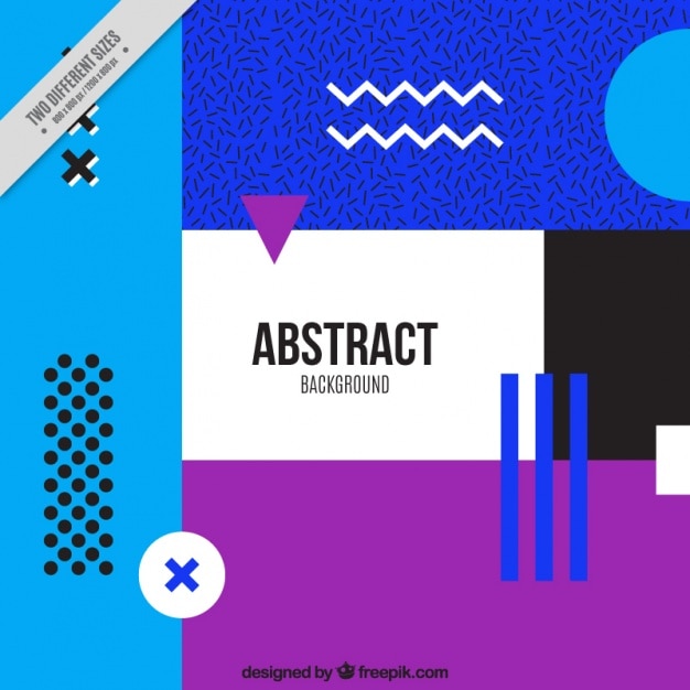 Colorful background of abstract shapes