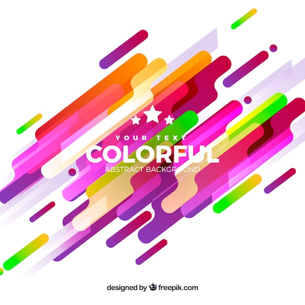 Vettore gratuito sfondo colorato in stile astratto